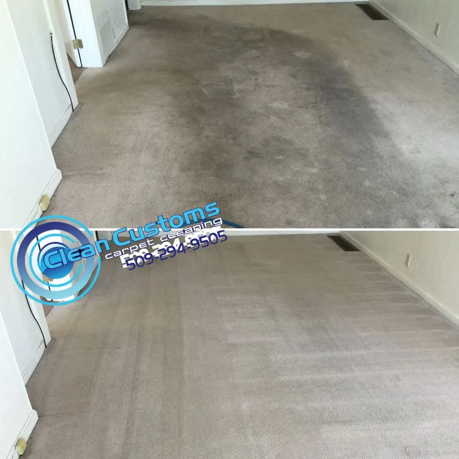 Residential carpet before & after in Spangle WA